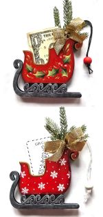 Sleigh Money Ornament